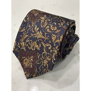 Vintage Custom Shop Ancient Madder Paisley Imported Silk Tie USA 58.5 x 3.5
